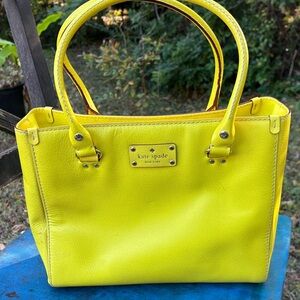 Kate Spade Vibrant Lime Green Tote